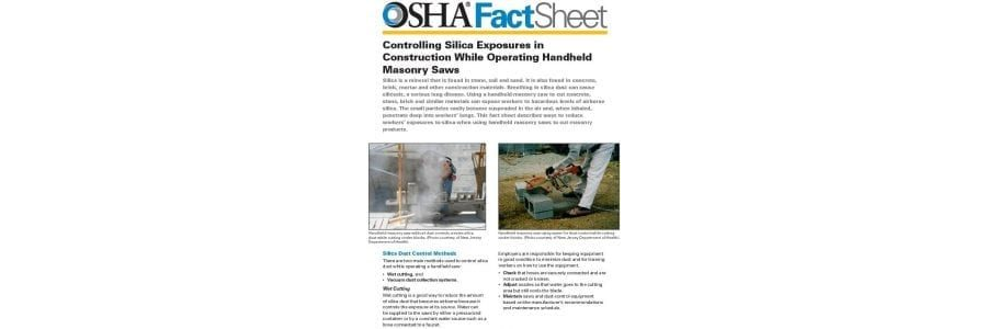 OSHA Masonry Saws